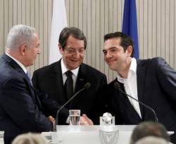 قبرص وإسرائيل واليونان تسعى لبناء أنبوب غاز في شرق المتوسط