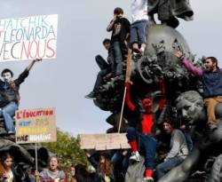 مظاهرات طلابية في باريس لليوم الثاني احتجاجا على ترحيل تلميذة