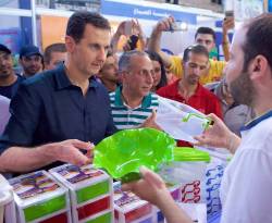 بشار الأسد يظهر فجأة في صالة الجلاء بالمزة
