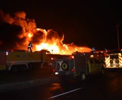 مصرع 12 شخصا في حريق بمصنع بتروكيماويات شرقي السعودية