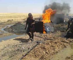 العمل بالمحارق النفطية ضرورة معيشية في شمال شرق سوريا