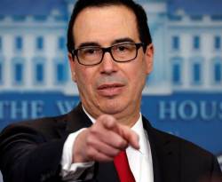 وزير الخزانة الأمريكي: نتوقع إعادة فرض العقوبات الدولية على إيران سريعاً