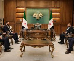 الشرع يلتقي ممثلين عن شركة تركية ستُدخِل صناعة السفن إلى سوريا