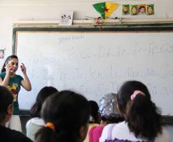 الكردية...لغة التعليم الابتدائي في عفرين
