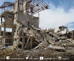 بالصور: الزبداني مدمرة بالكامل