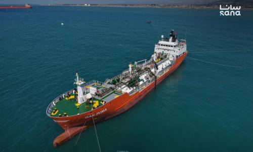 "سانا": مرفأ بانياس يستقبل 8 ناقلات نفطية